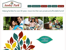 Tablet Screenshot of ansleyparks.com